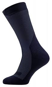 Sealskinz Mid-length Hiking Socks (6-8)(Black/ Anthracite)