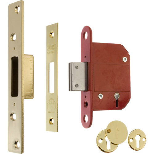 ERA BS 5 Lever Fortress Deadlock Brass 3"/76mm