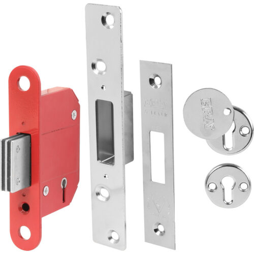ERA BS 5 Lever Fortress Deadlock Chrome 3"/76mm
