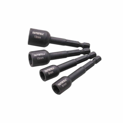 Faithfull Impact Nut Driver Set (4 Pieces)