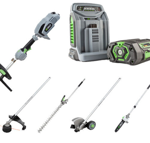 EGO MHSC2002E Multi-Tool Kit: Line Trimmer, Hedgetrimmer, Pole Saw, & Edger Attachments
